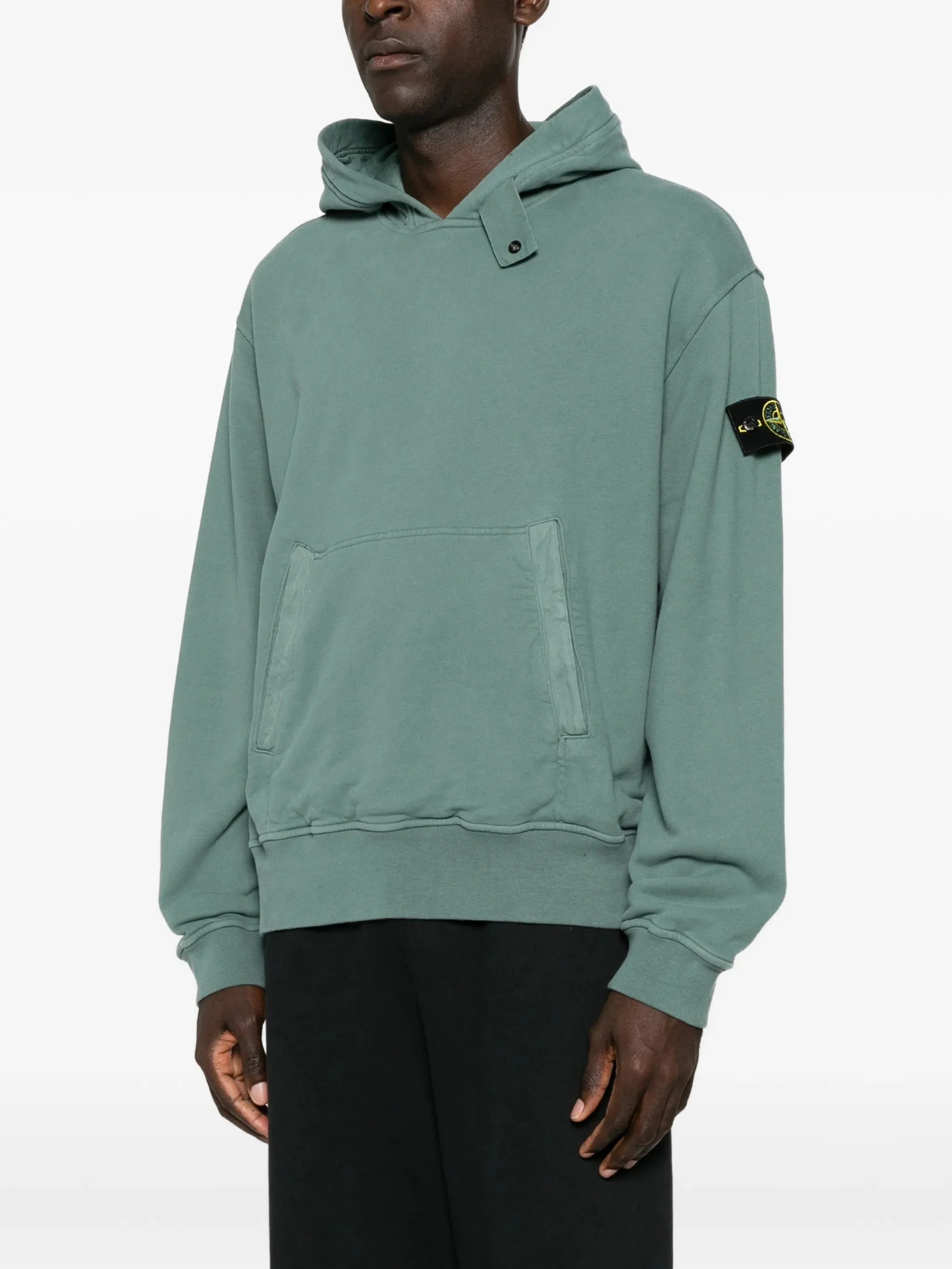 L2S156100023S0A20 HOODIE SWEATER STONE ISLAND FW26 - OCEAN GREEN
