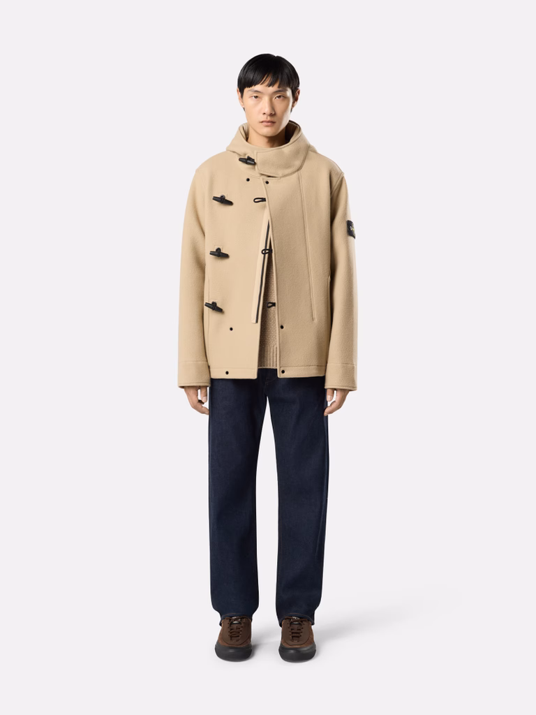 L2S154100039S0453 SHORT PARKA STONE ISLAND FW26 - BISCUIT