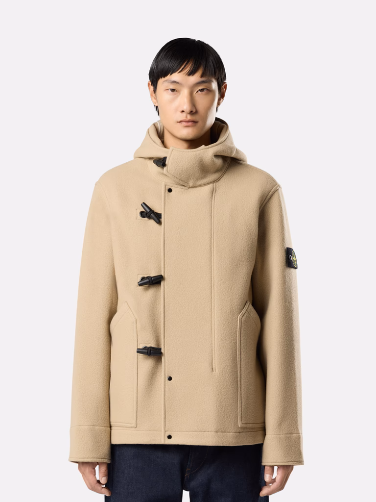 L2S154100039S0453 SHORT PARKA STONE ISLAND FW26 - BISCUIT