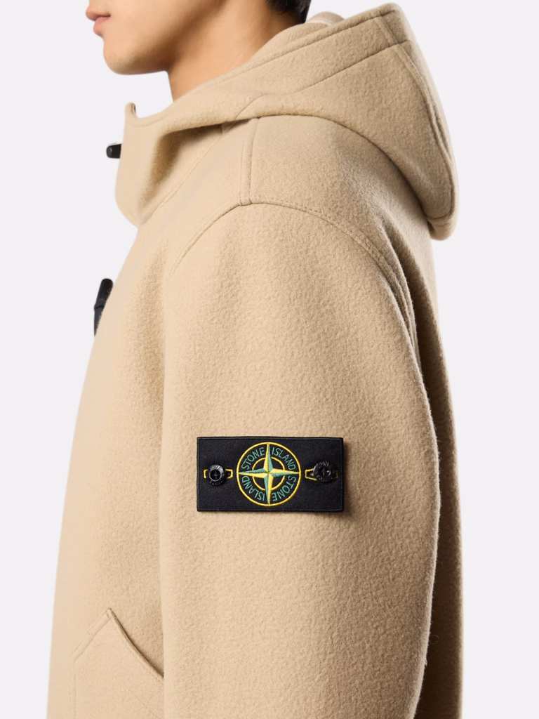 L2S154100039S0453 SHORT PARKA STONE ISLAND FW26 - BISCUIT
