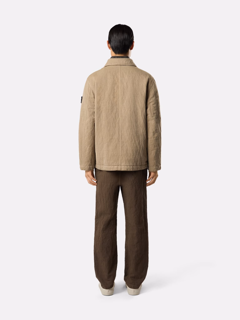 L2S154100043S0455 FIELD JACKET STONE ISLAND FW26 - BISCUIT