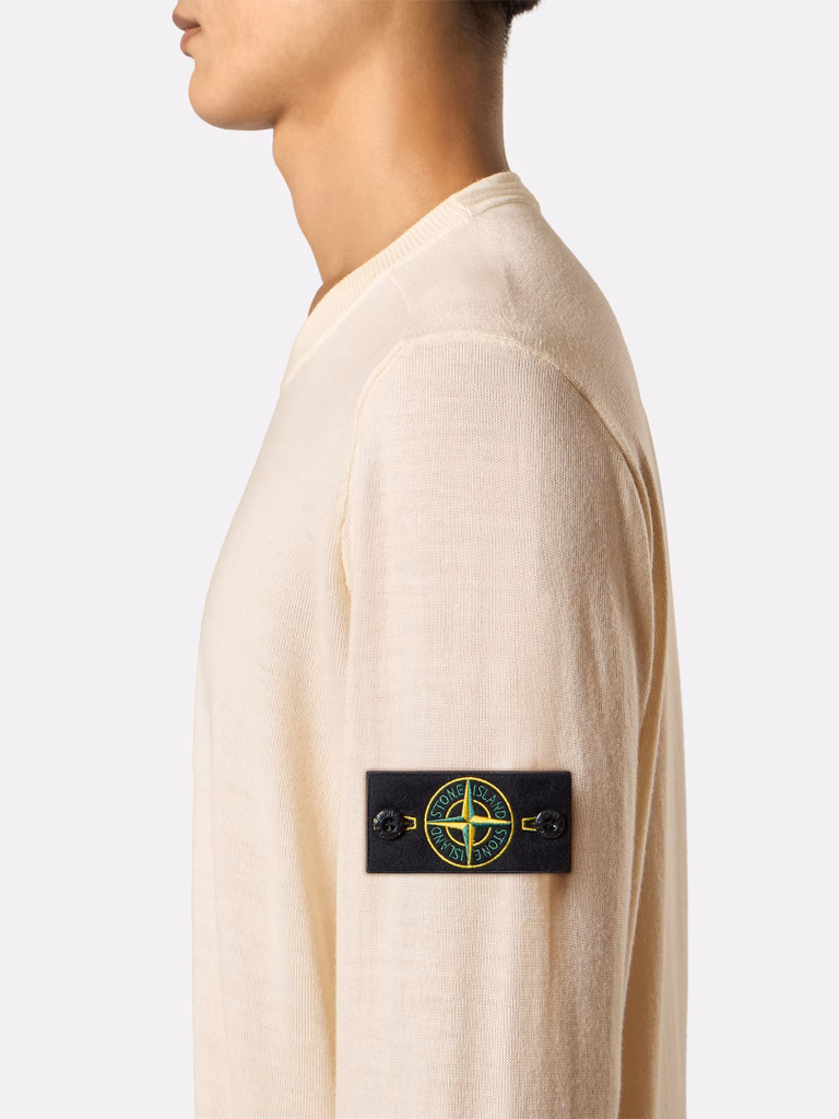 L2S155100071S00C4 CREW NECK STONE ISLAND FW26 - IVORY