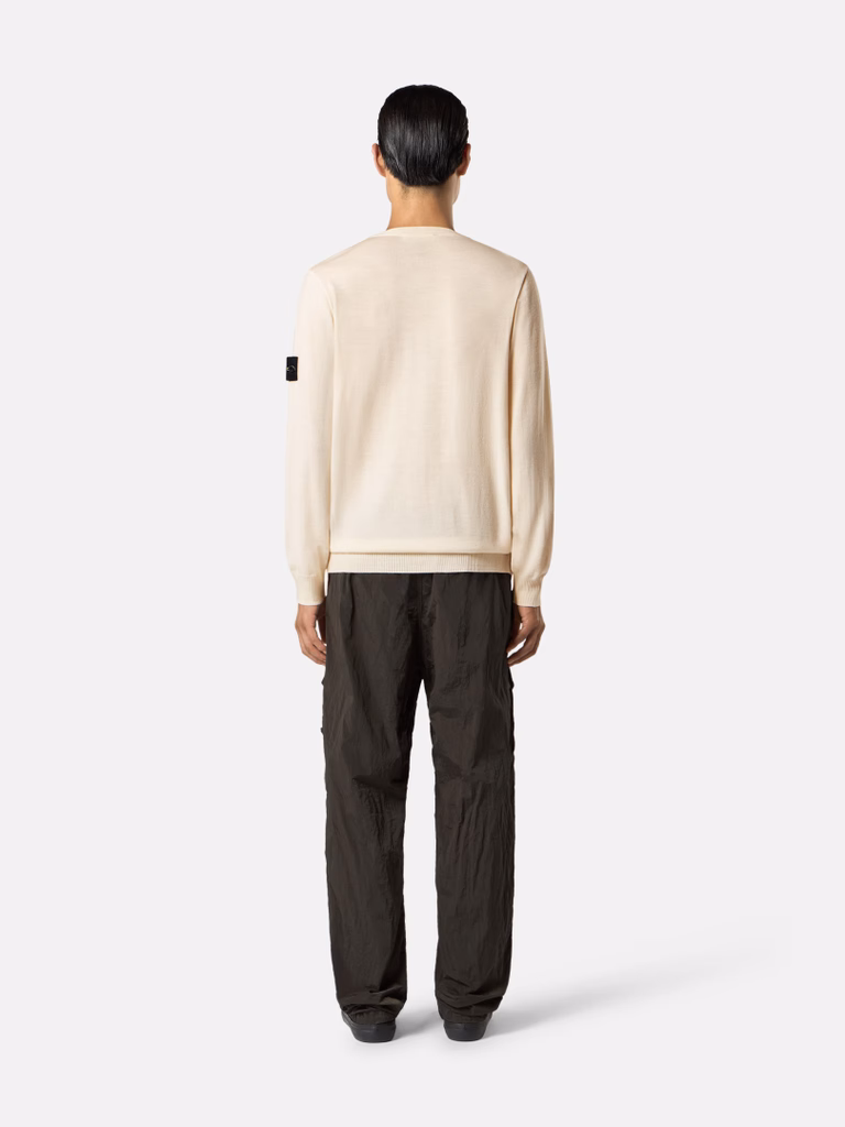 L2S155100071S00C4 CREW NECK STONE ISLAND FW26 - IVORY