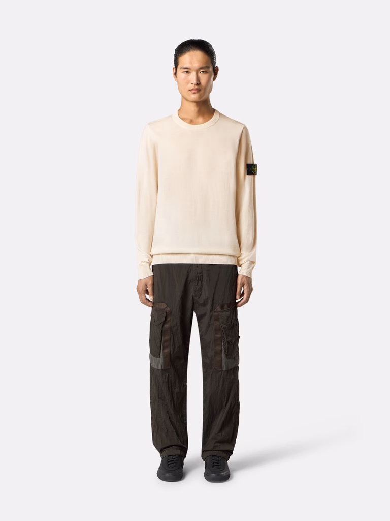 L2S155100071S00C4 CREW NECK STONE ISLAND FW26 - IVORY