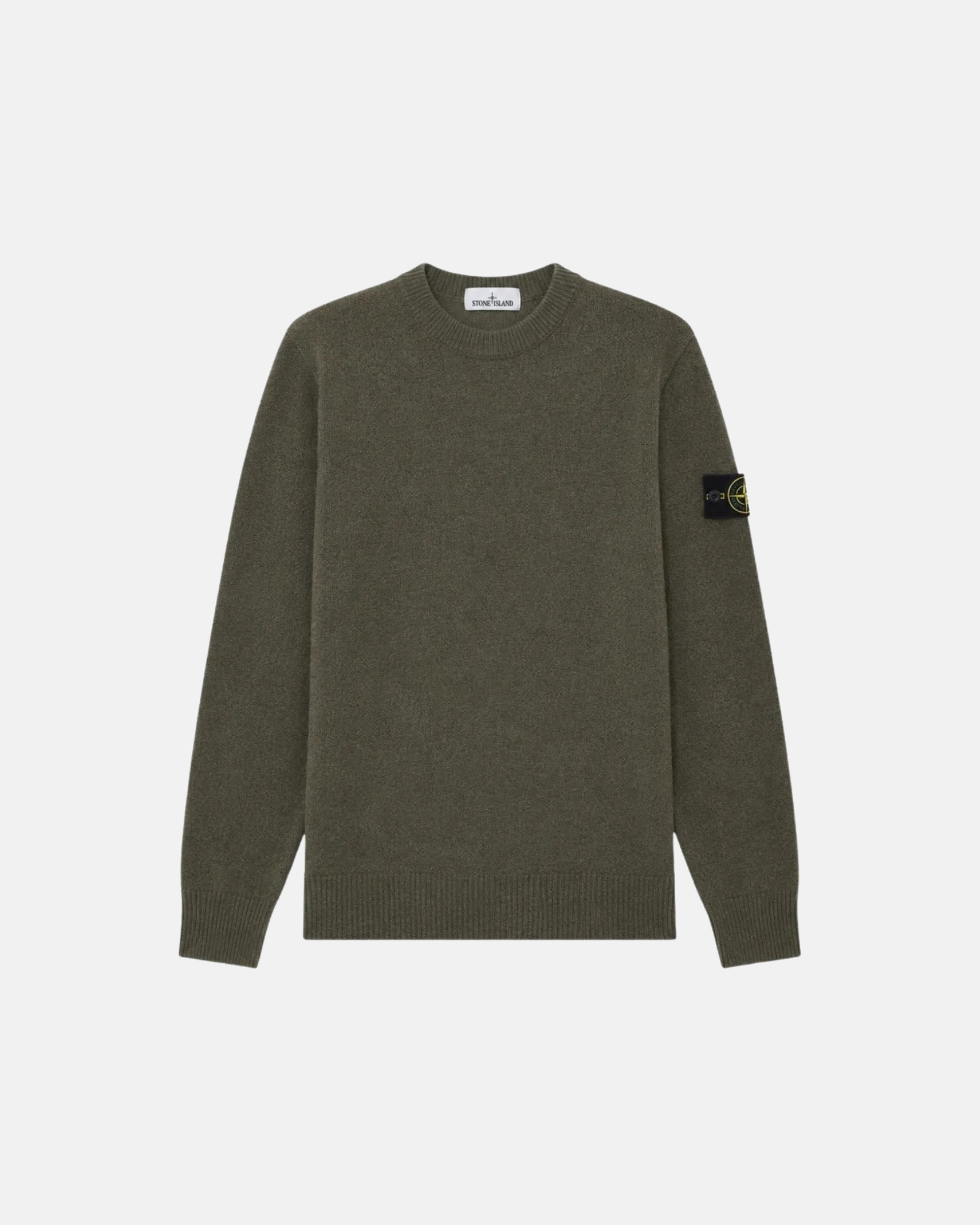 L2S155100011S01C4 CREW NECK STONE ISLAND FW26 - MILITARY GREEN