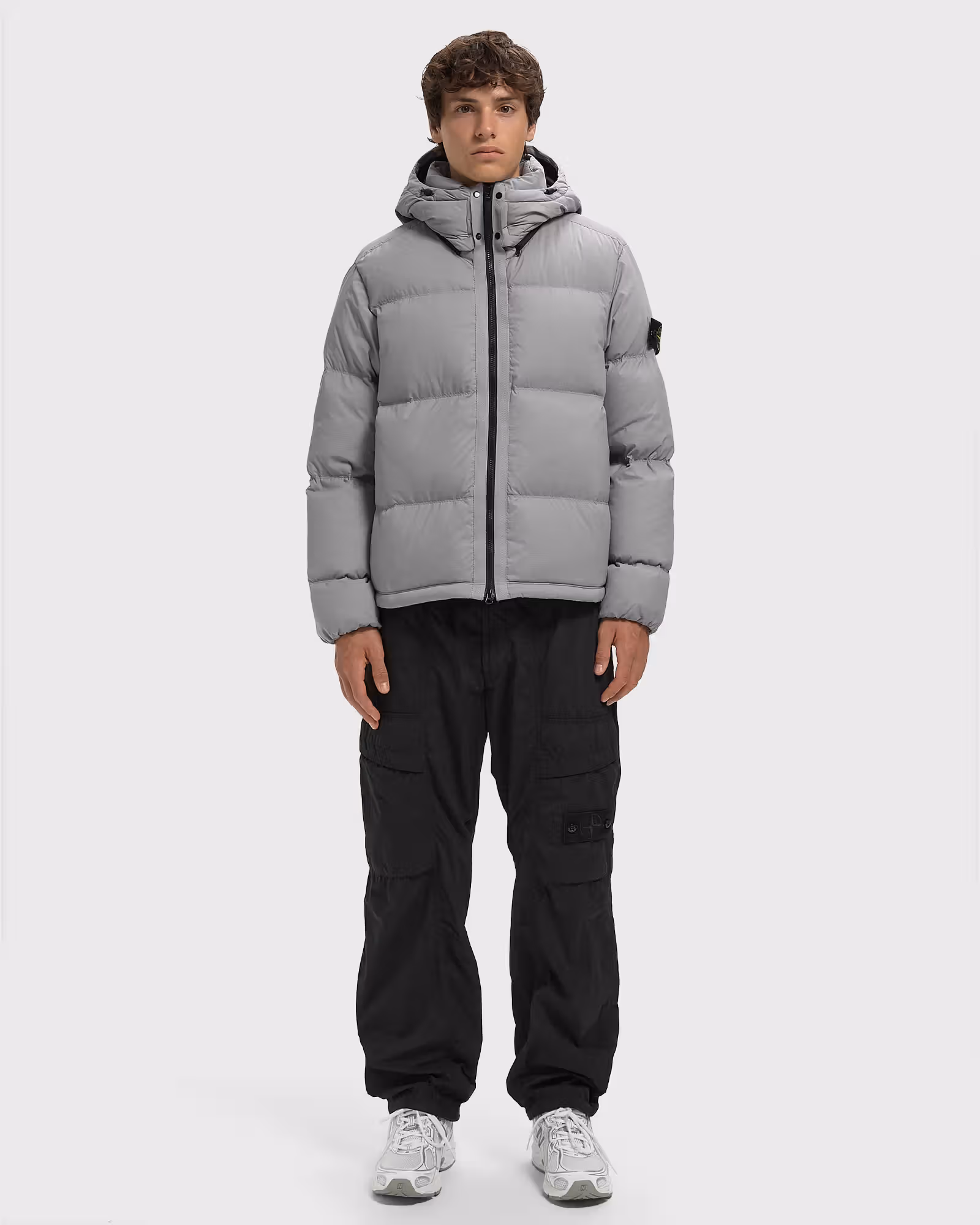 L2S154100013S0483 JACKET STONE ISLAND FW26 - ASH GREY