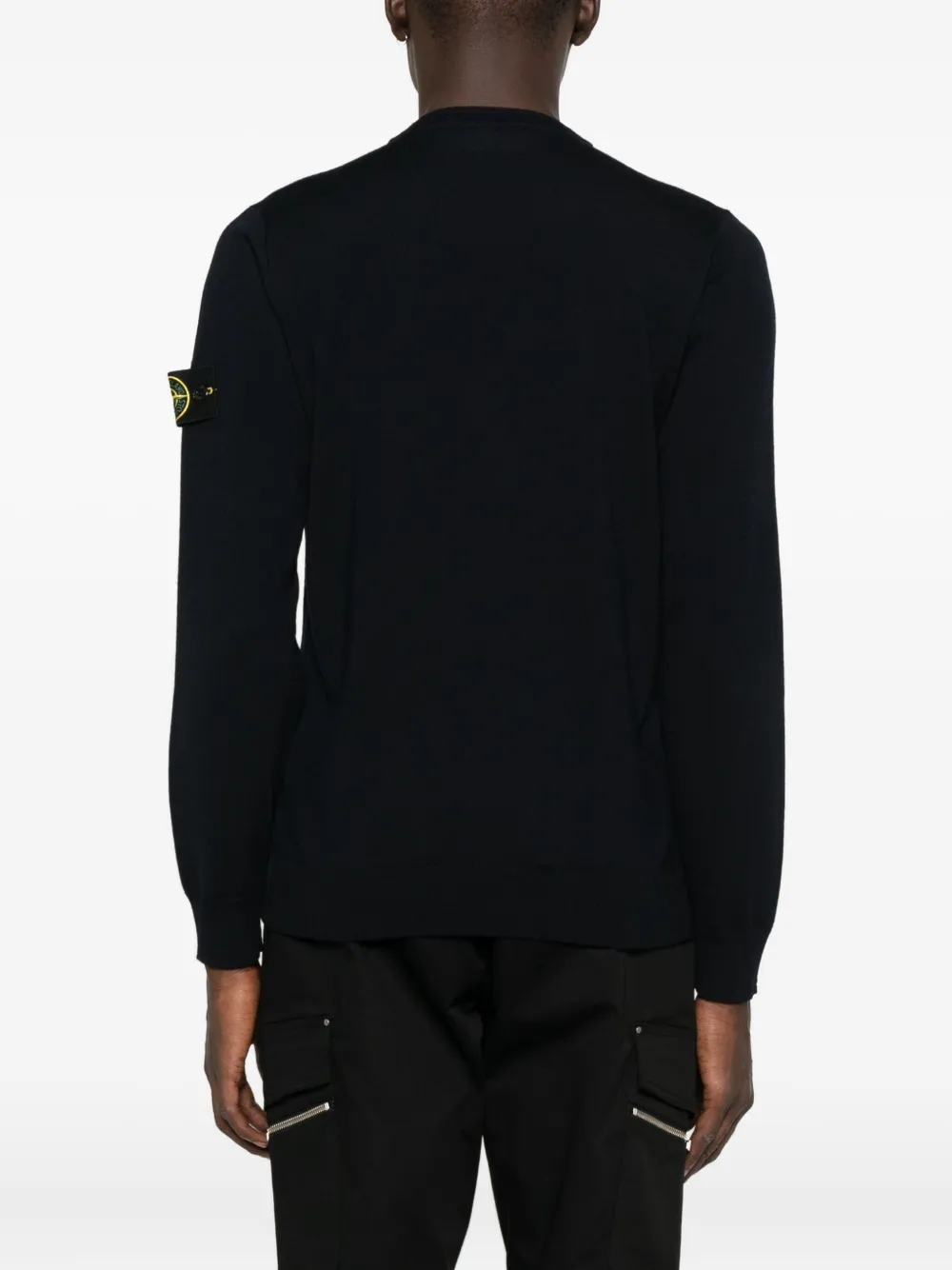 L2S155100071S00C4 CREW NECK STONE ISLAND FW26 - BLACK