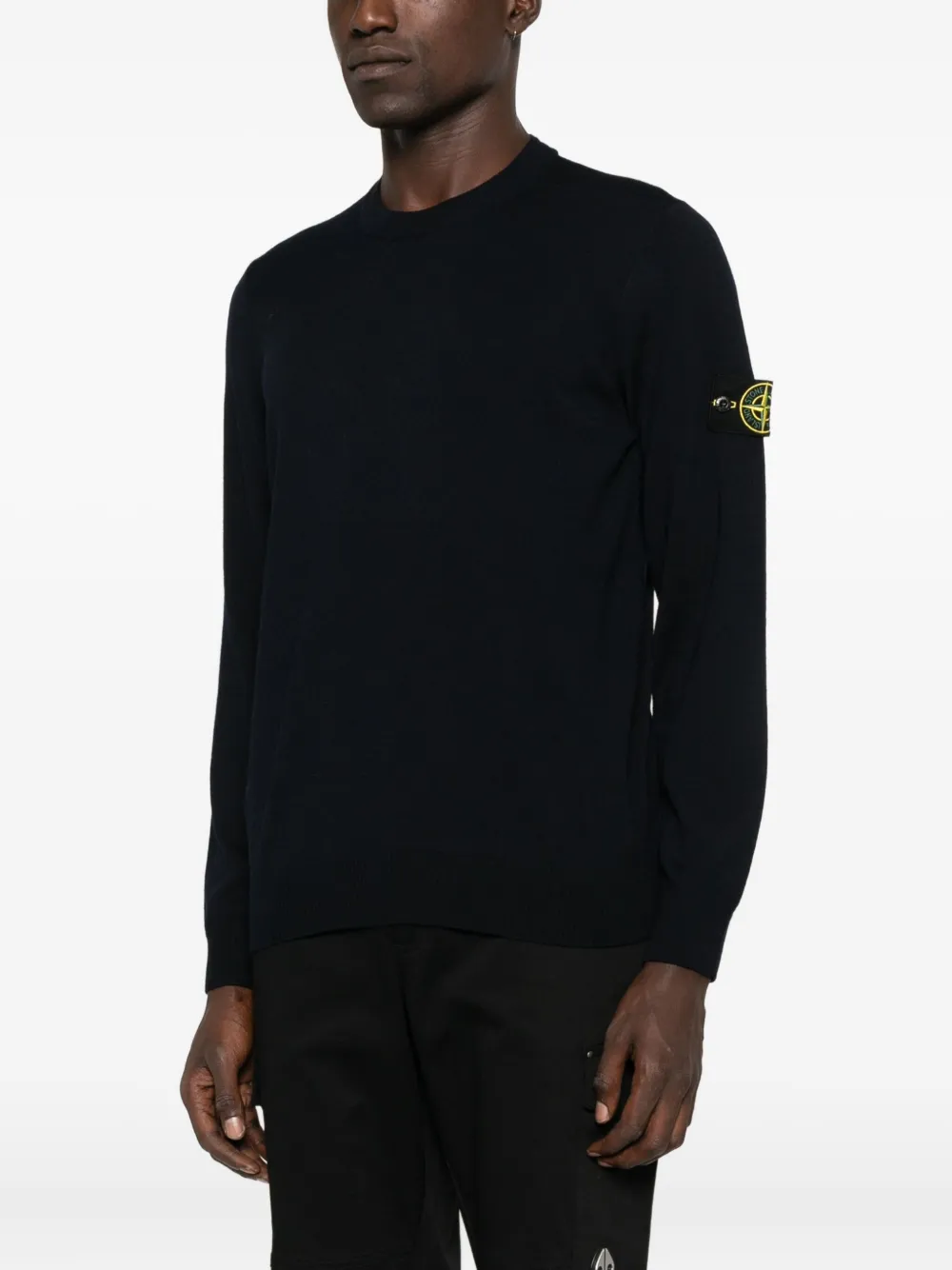 L2S155100071S00C4 CREW NECK STONE ISLAND FW26 - BLACK