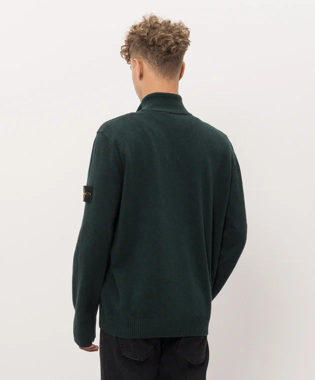 L2S155100023S00B4 CARDIGAN STONE ISLAND FW26 - DARK GREEN