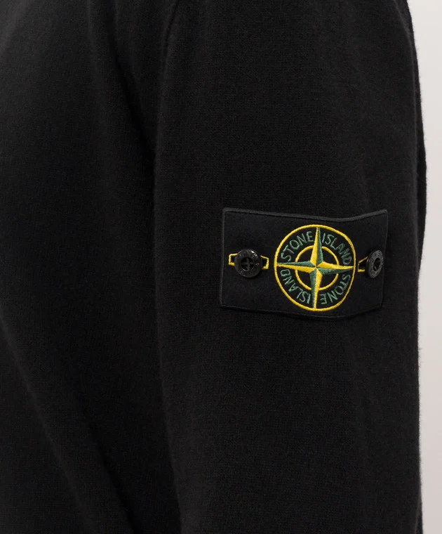 L2S155100023S00B4 CARDIGAN STONE ISLAND FW26 - BLACK