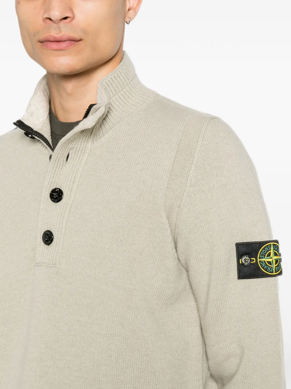 L2S155100040S00A3 LS POLO STONE ISLAND FW26 - SAND