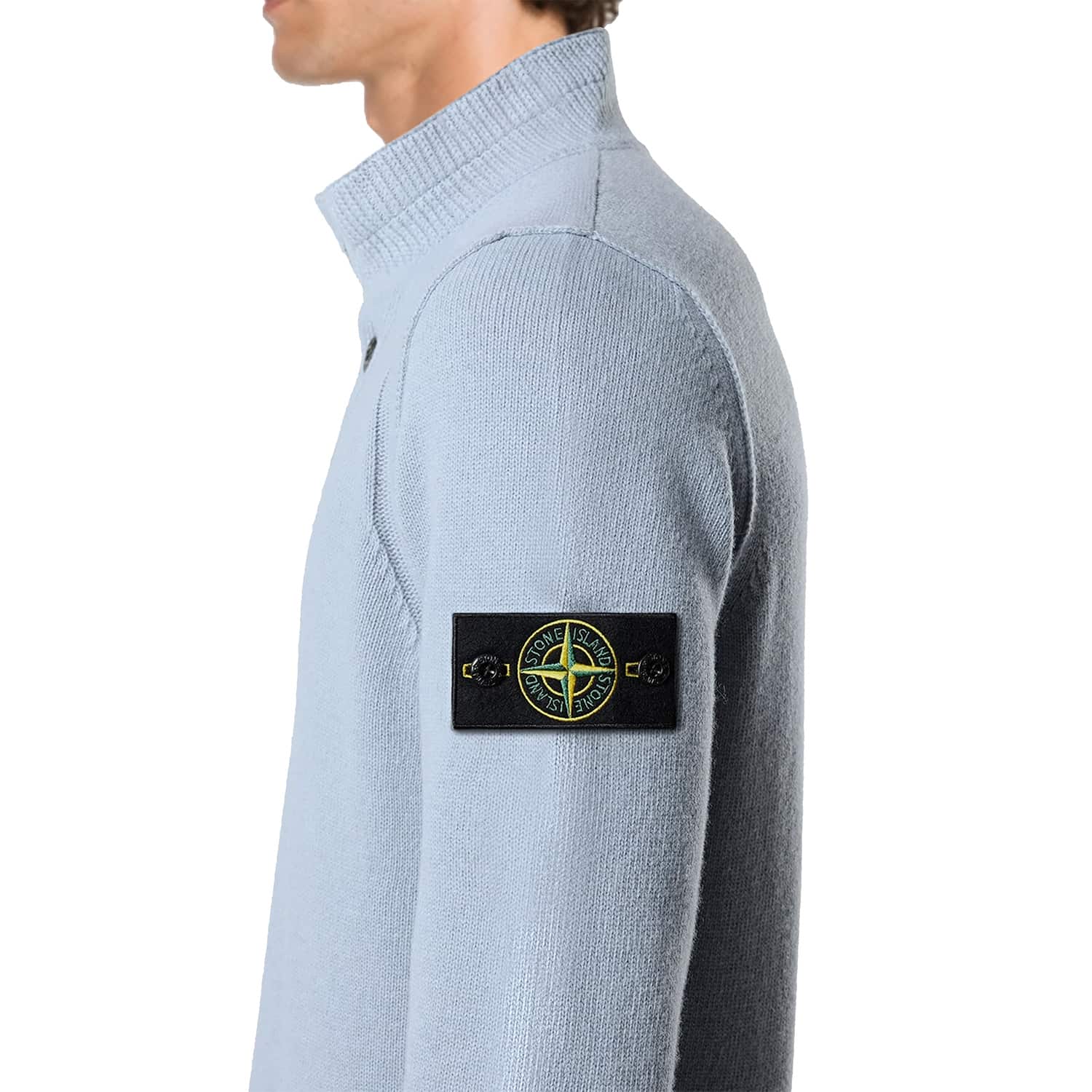 L2S155100040S00A3 LS POLO STONE ISLAND FW26 - ASH GREY