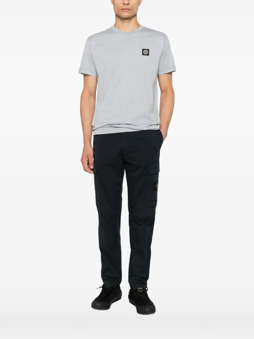 L2S152100027S0013 SS T-SHIRT STONE ISLAND FW26 - ASH GREY