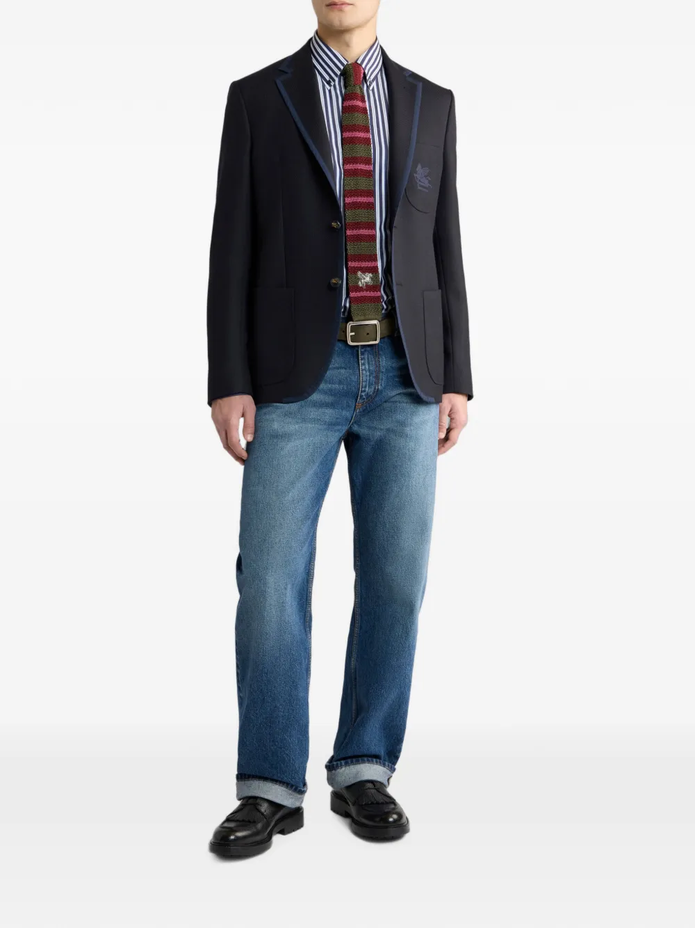 MRCA008299TU215 COLLEGE BLAZER ETRO FW26 - BLUE NAVY