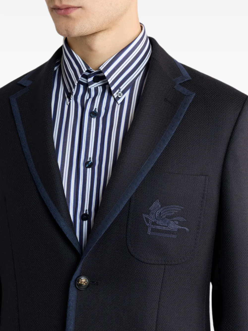 MRCA008299TU215 COLLEGE BLAZER ETRO FW26 - BLUE NAVY