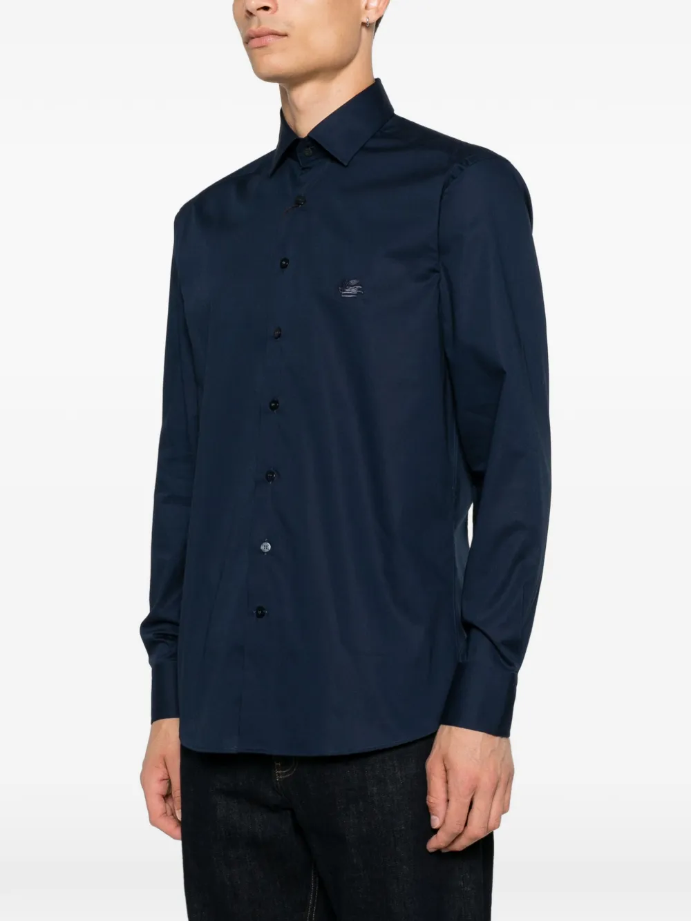 MRIB0002AV11P ROMA LOGO SHIRT ETRO FW26 - BLUE NAVY