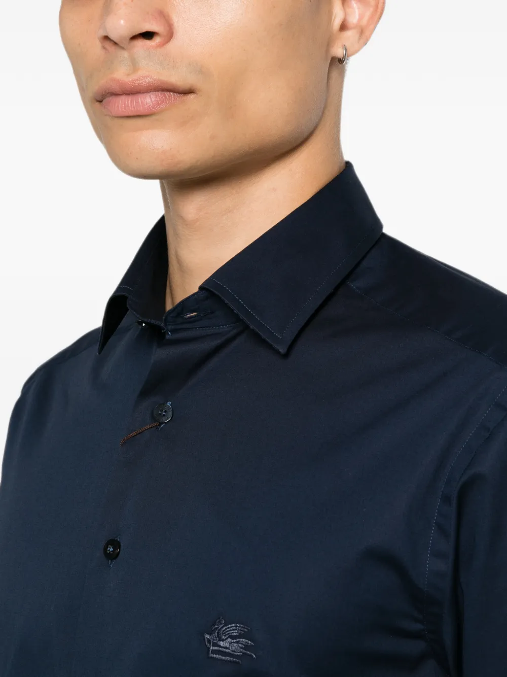 MRIB0002AV11P ROMA LOGO SHIRT ETRO FW26 - BLUE NAVY