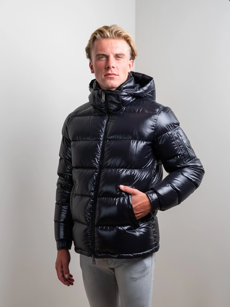 PI001416U 12973 MEN`S WOVEN JACKET HERNO FW26 - BLACK