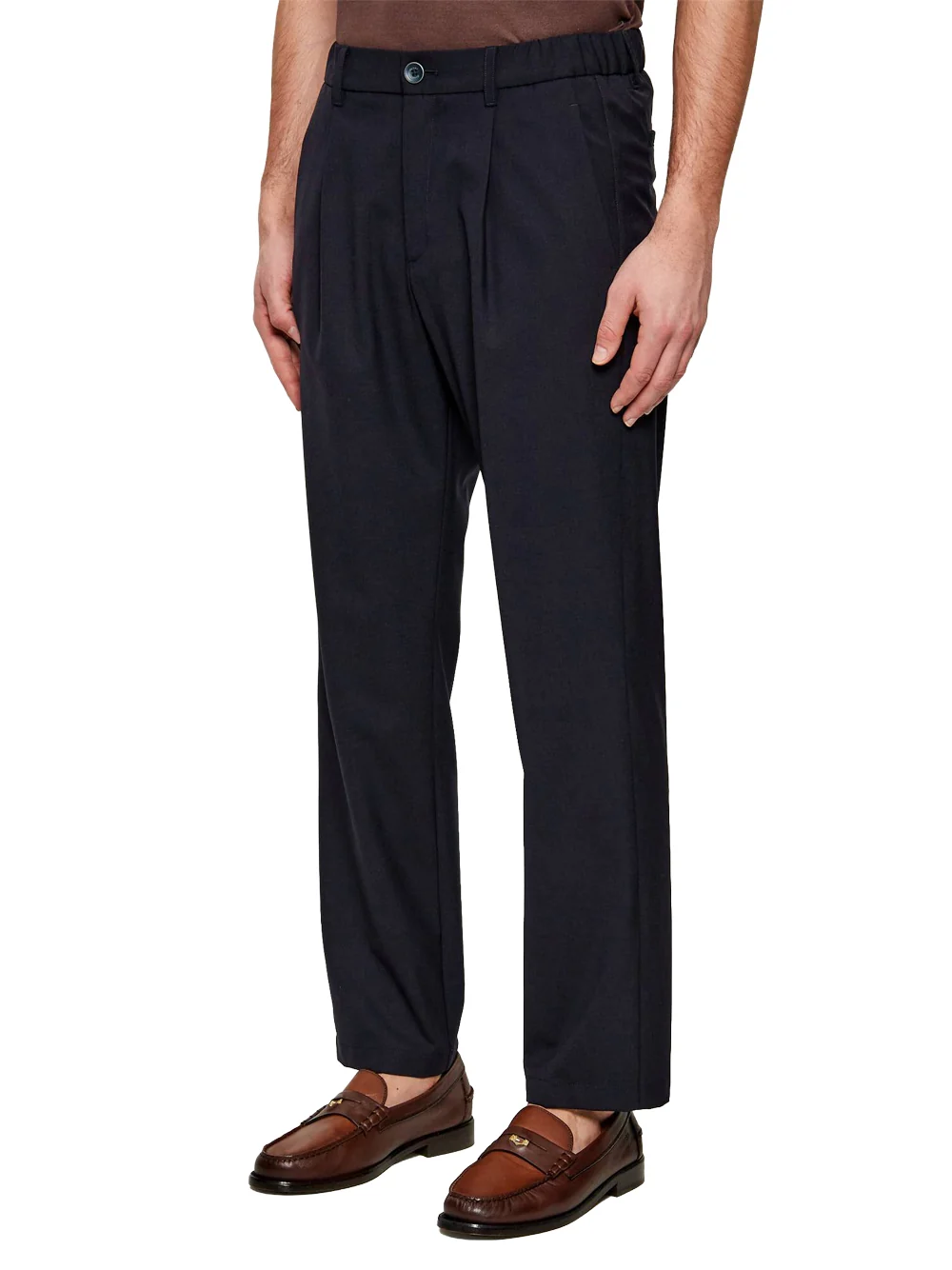 PT000163U 12808 MEN`S WOVEN PANTS HERNO FW26 - BLUE