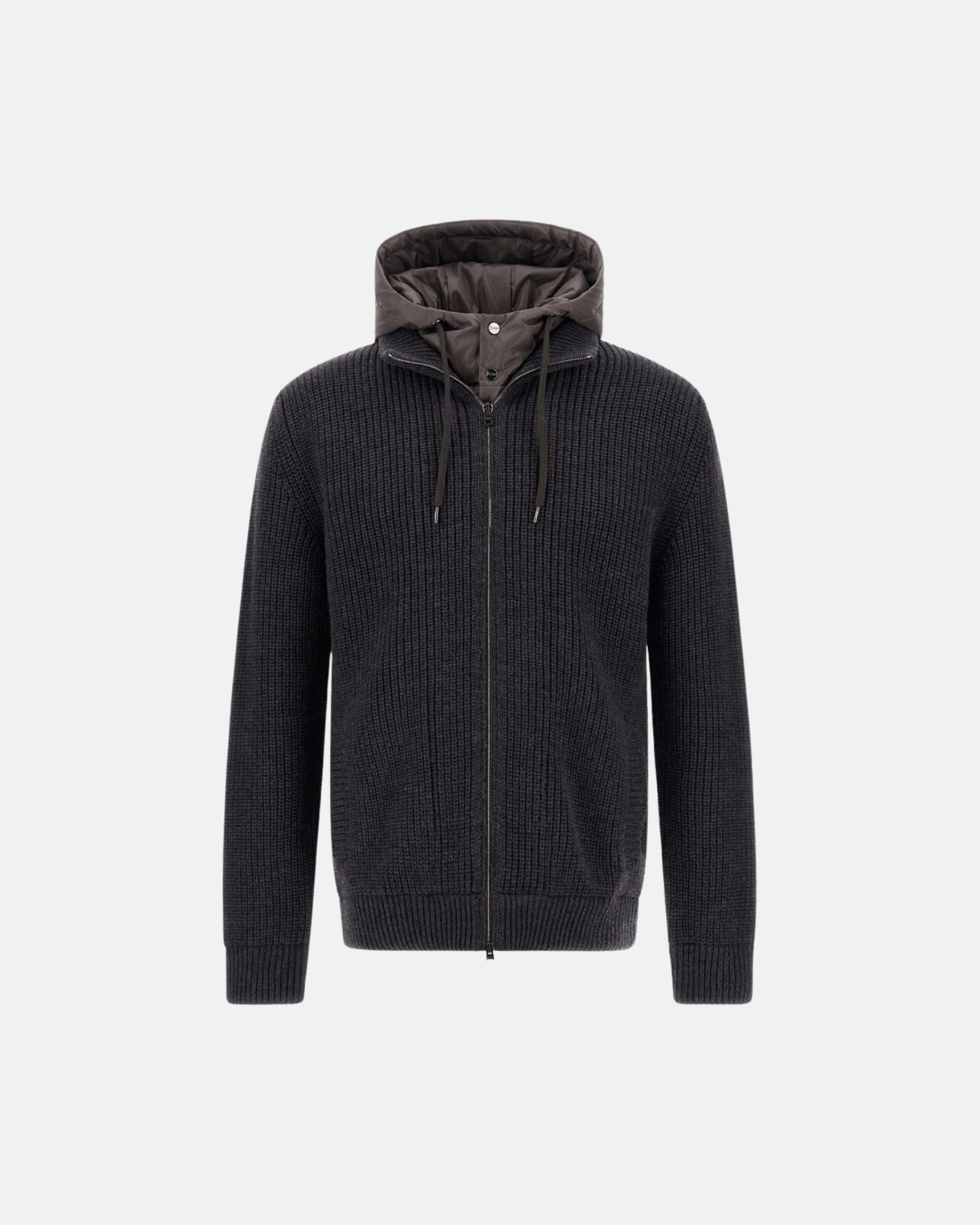 MC000195U 70272 MEN'S KNITTED CARDIGAN HERNO FW26 - DARK GREY
