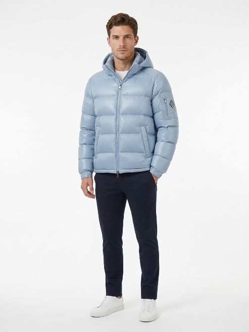 PI001416U 12973 MEN`S WOVEN JACKET HERNO FW26 - CELESTE