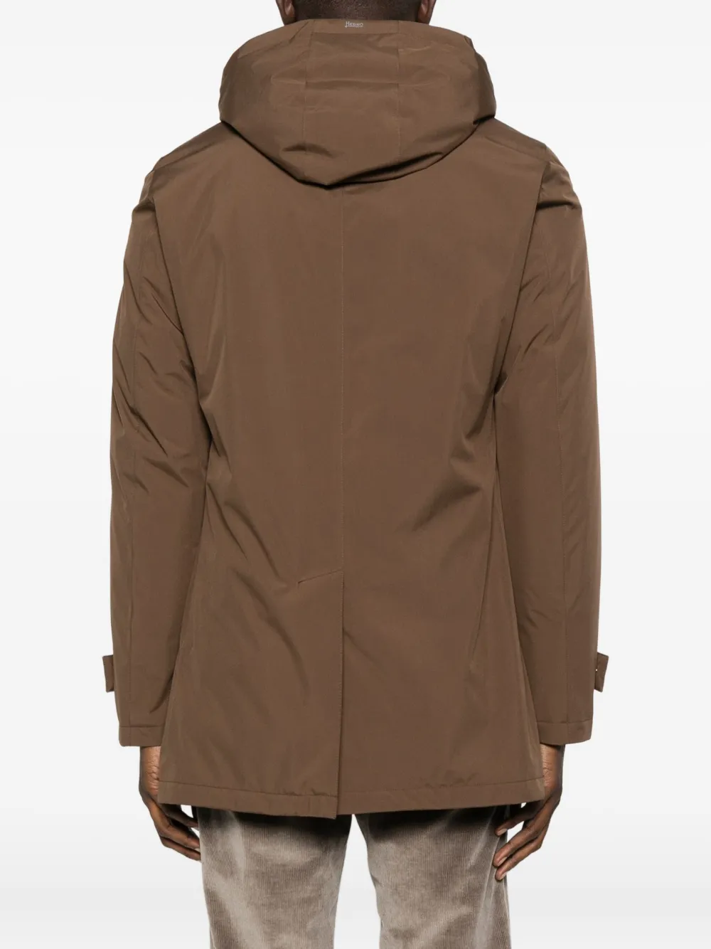 PI001242U 12840 MEN`S WOVEN HALF COAT HERNO FW26 - MARRONE