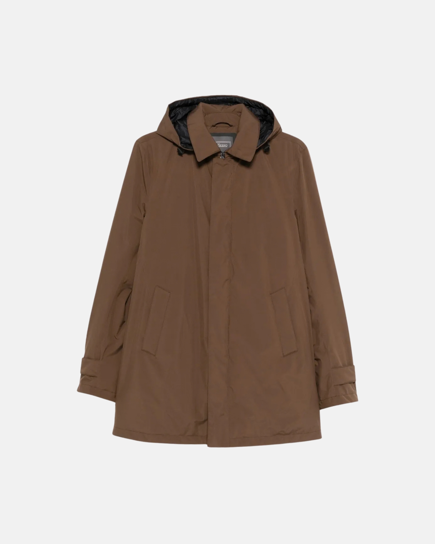 PI001242U 12840 MEN`S WOVEN HALF COAT HERNO FW26 - MARRONE