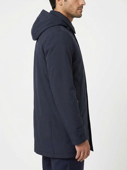 PI001242U 12840 MEN`S WOVEN HALF COAT HERNO FW26 - BLU