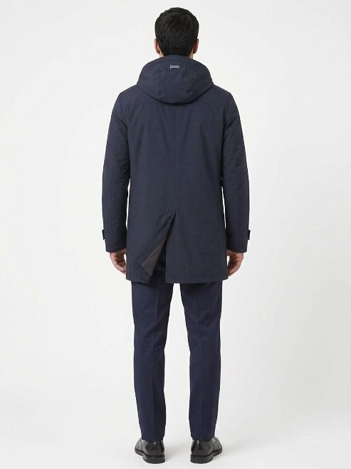 PI001242U 12840 MEN`S WOVEN HALF COAT HERNO FW26 - BLU