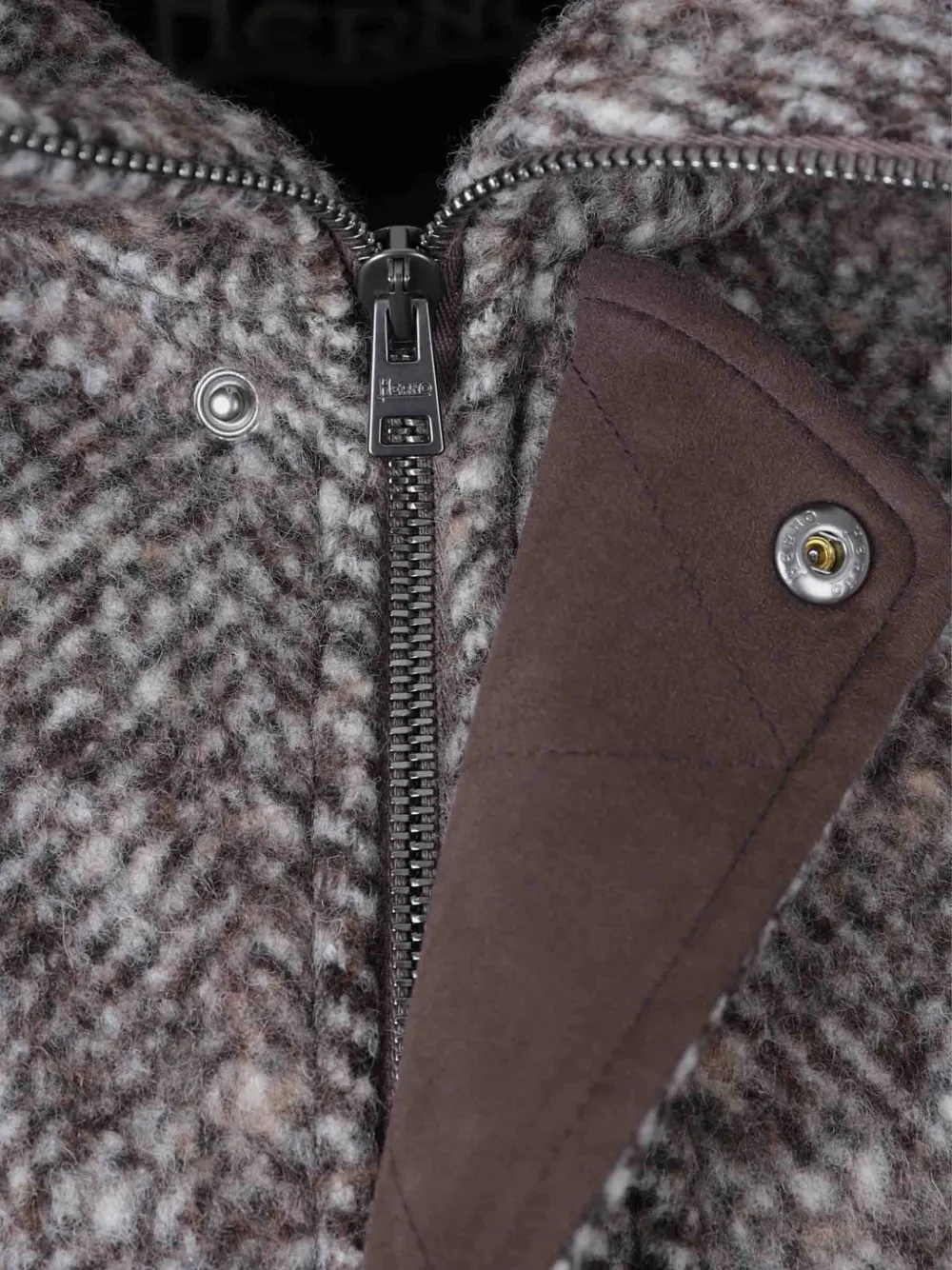 GC000130U 33542 MEN`S WOVEN HALF COAT HERNO FW26 - MORO