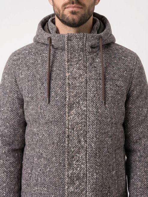 GC000130U 33542 MEN`S WOVEN HALF COAT HERNO FW26 - MORO