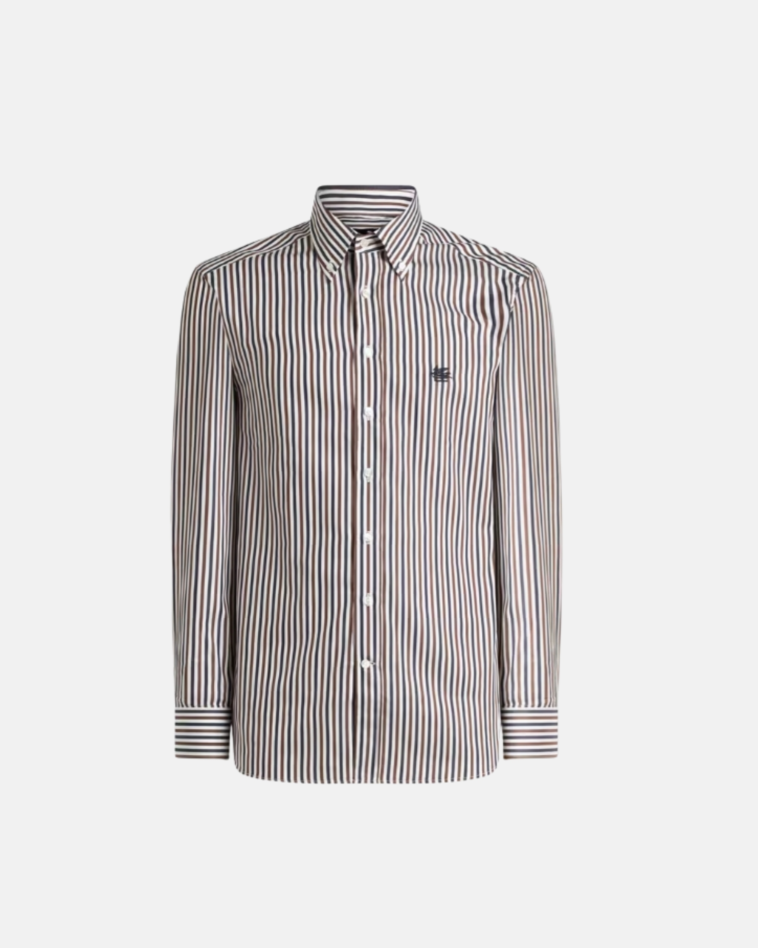 MRIB000499TR514 ROMA LOGO BD SHIRT ETRO FW26 - WHITE BROWN