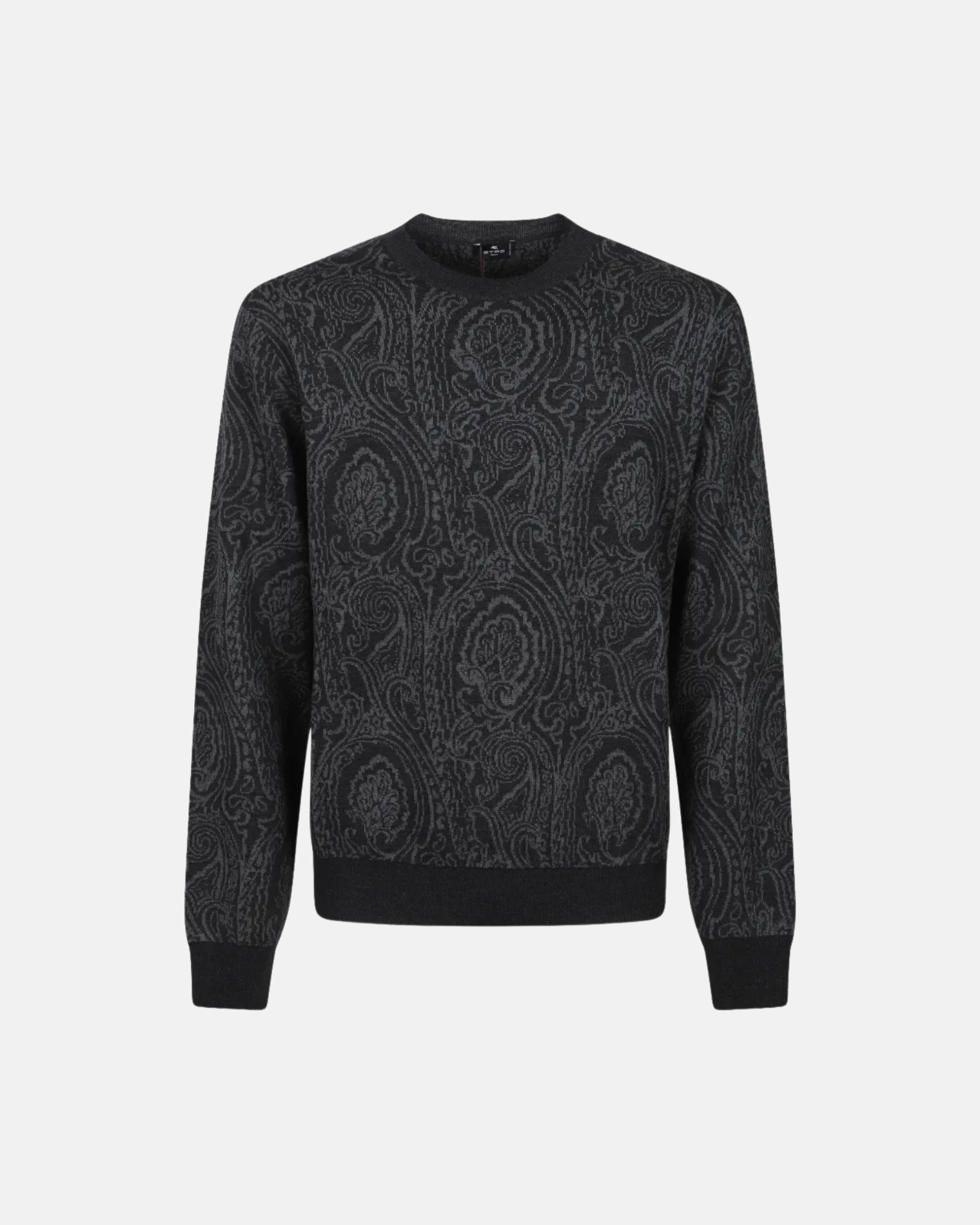 MRKF0096AQ12X ROMA KNITTED C-NECK ETRO FW26 - DARK GRAY