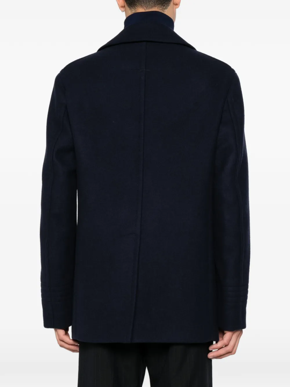 OPR017 FMW088 OUTERWEAR COAT TOM FORD FW26 - NAVY