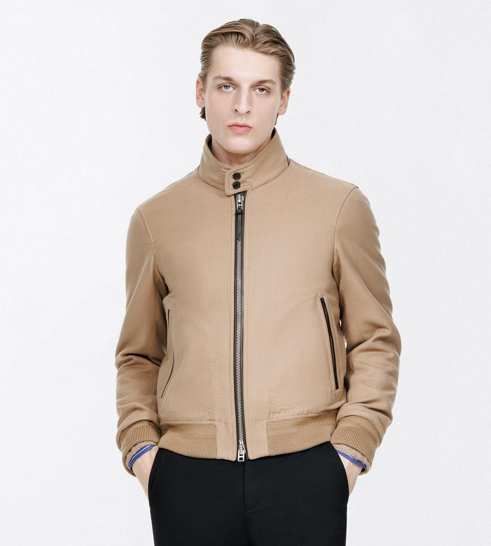 OBG006 FMW093 OUTERWEAR SHORT OUTERWEAR TOM FORD FW26 - GOLDEN BROWN