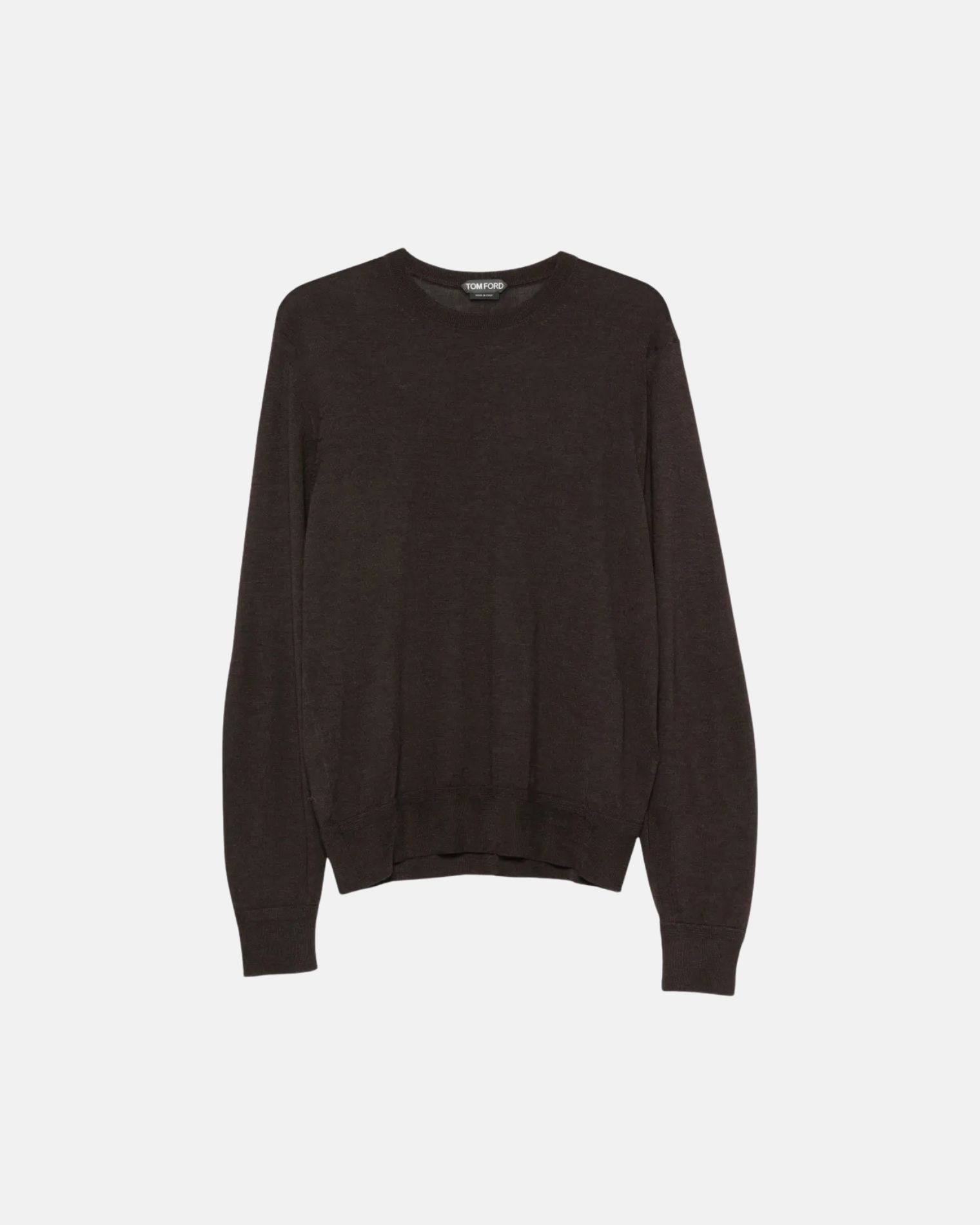 KCL082 YMK073 KNITWEAR LONG SLEEVE CREW NECK KNITTED TOM FORD FW26 - CHOCOLATE TORTE