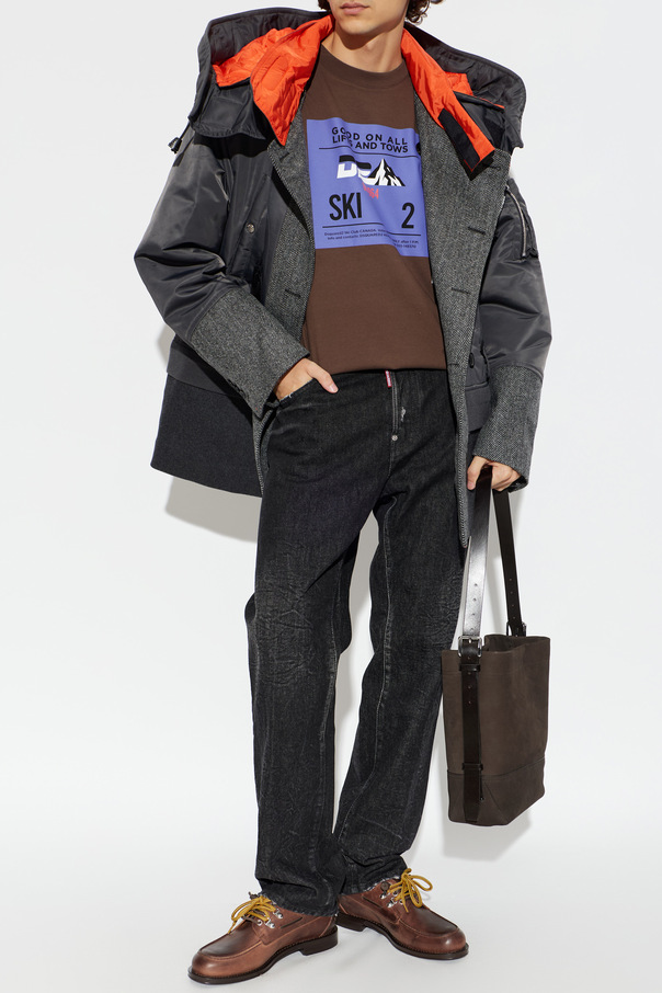 S71AA0475 D35509 COAT CHARCOAL DSQUARED2 FW26 - CHARCOAL