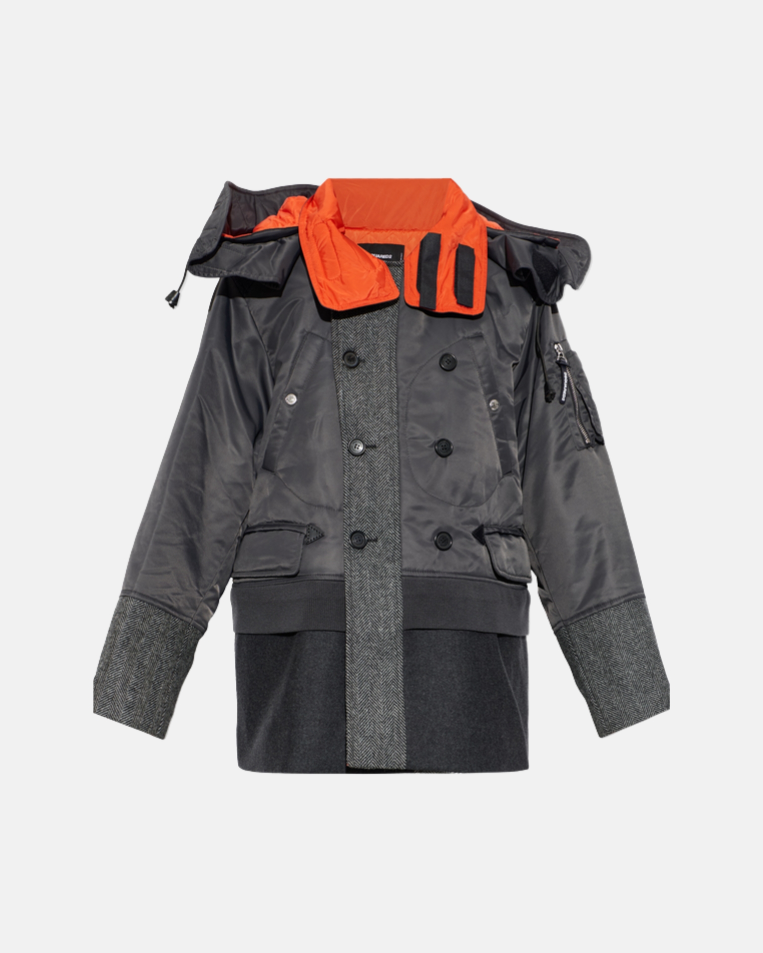 S71AA0475 D35509 COAT CHARCOAL DSQUARED2 FW26 - CHARCOAL