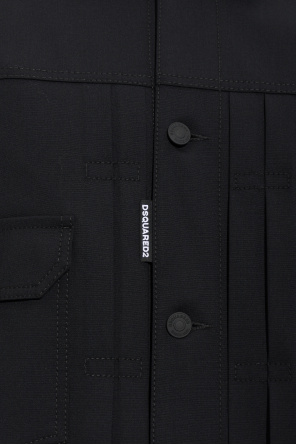 S74AM1751 S40320 SPORTSJACKET BLACK DSQUARED2 FW26 - BLACK