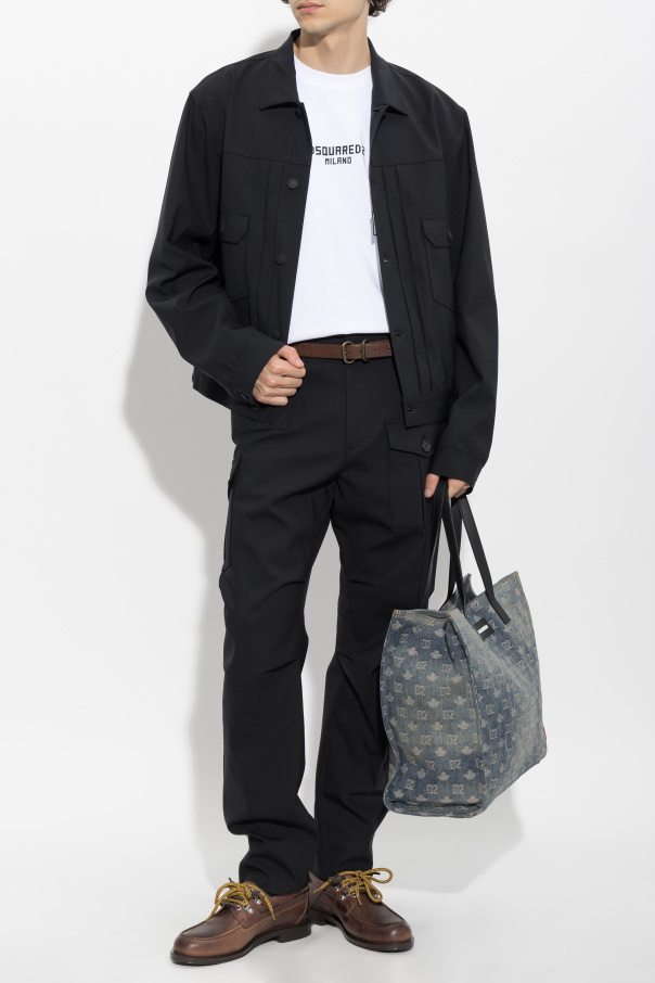 S74AM1751 S40320 SPORTSJACKET BLACK DSQUARED2 FW26 - BLACK