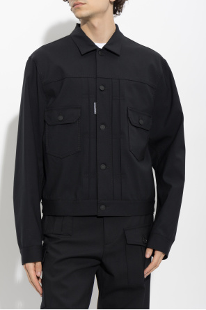 S74AM1751 S40320 SPORTSJACKET BLACK DSQUARED2 FW26 - BLACK