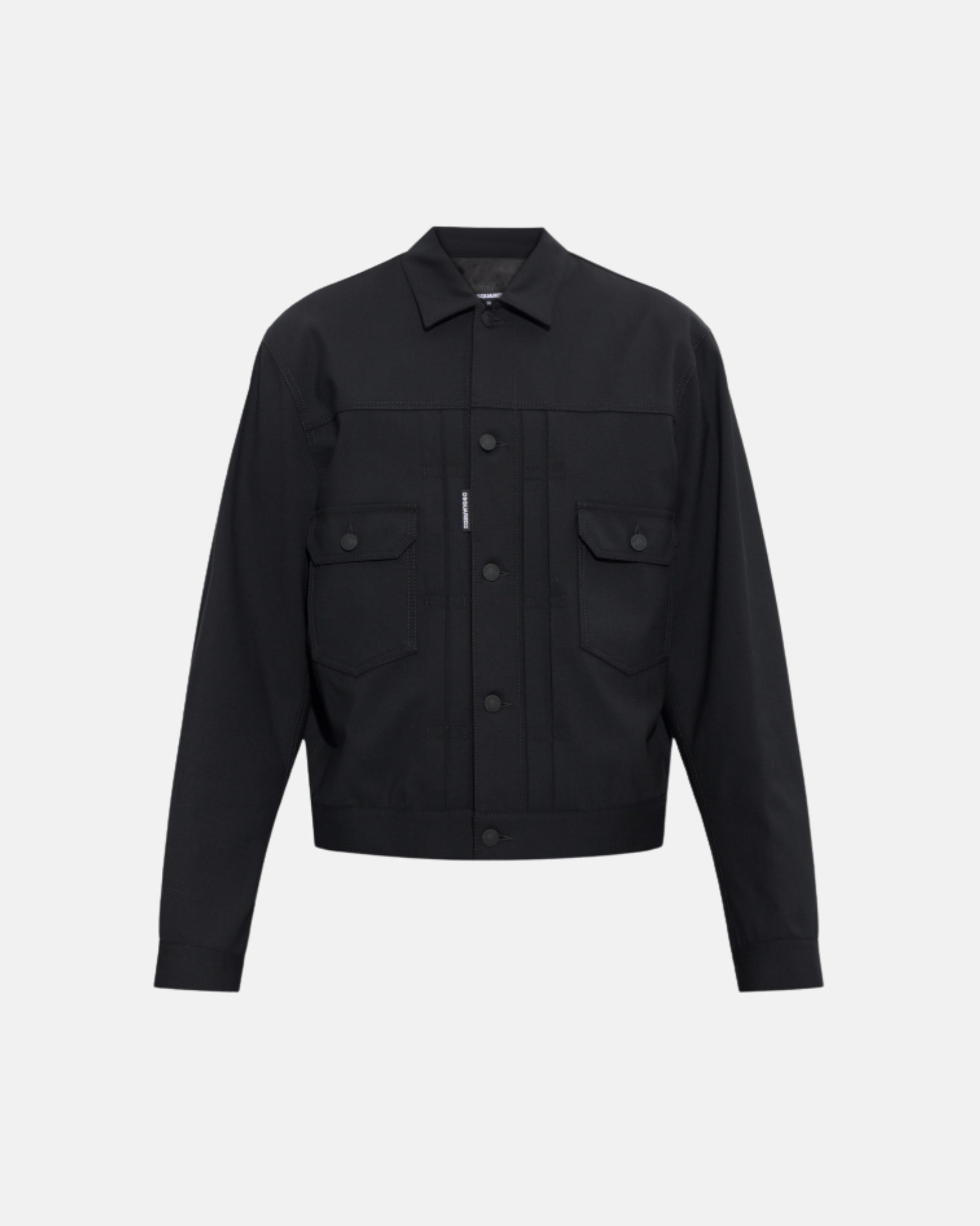 S74AM1751 S40320 SPORTSJACKET BLACK DSQUARED2 FW26 - BLACK