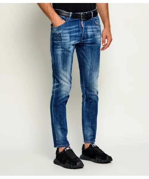 S74LB1949 D30010 PANTS 5 POCKETS NAVY BLUE DSQUARED2 FW26 - NAVY BLUE