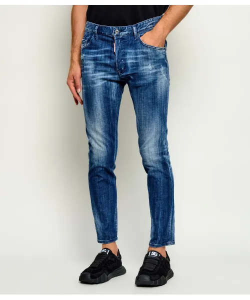 S74LB1949 D30010 PANTS 5 POCKETS NAVY BLUE DSQUARED2 FW26 - NAVY BLUE