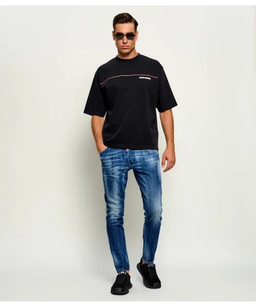 S74LB1949 D30010 PANTS 5 POCKETS NAVY BLUE DSQUARED2 FW26 - NAVY BLUE