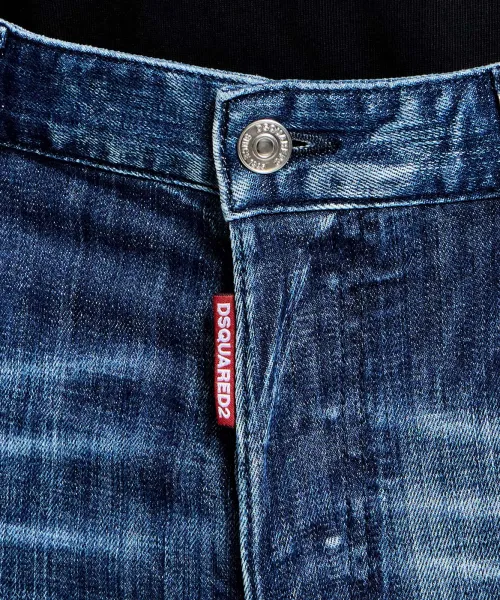 S74LB1949 D30010 PANTS 5 POCKETS NAVY BLUE DSQUARED2 FW26 - NAVY BLUE