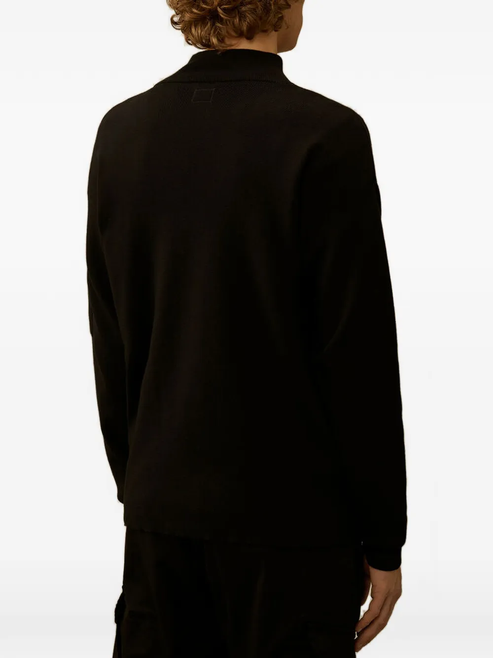 21CMKN075A005528A KNITWEAR-CARDIGAN C.P. COMPANY FW26 - BLACK