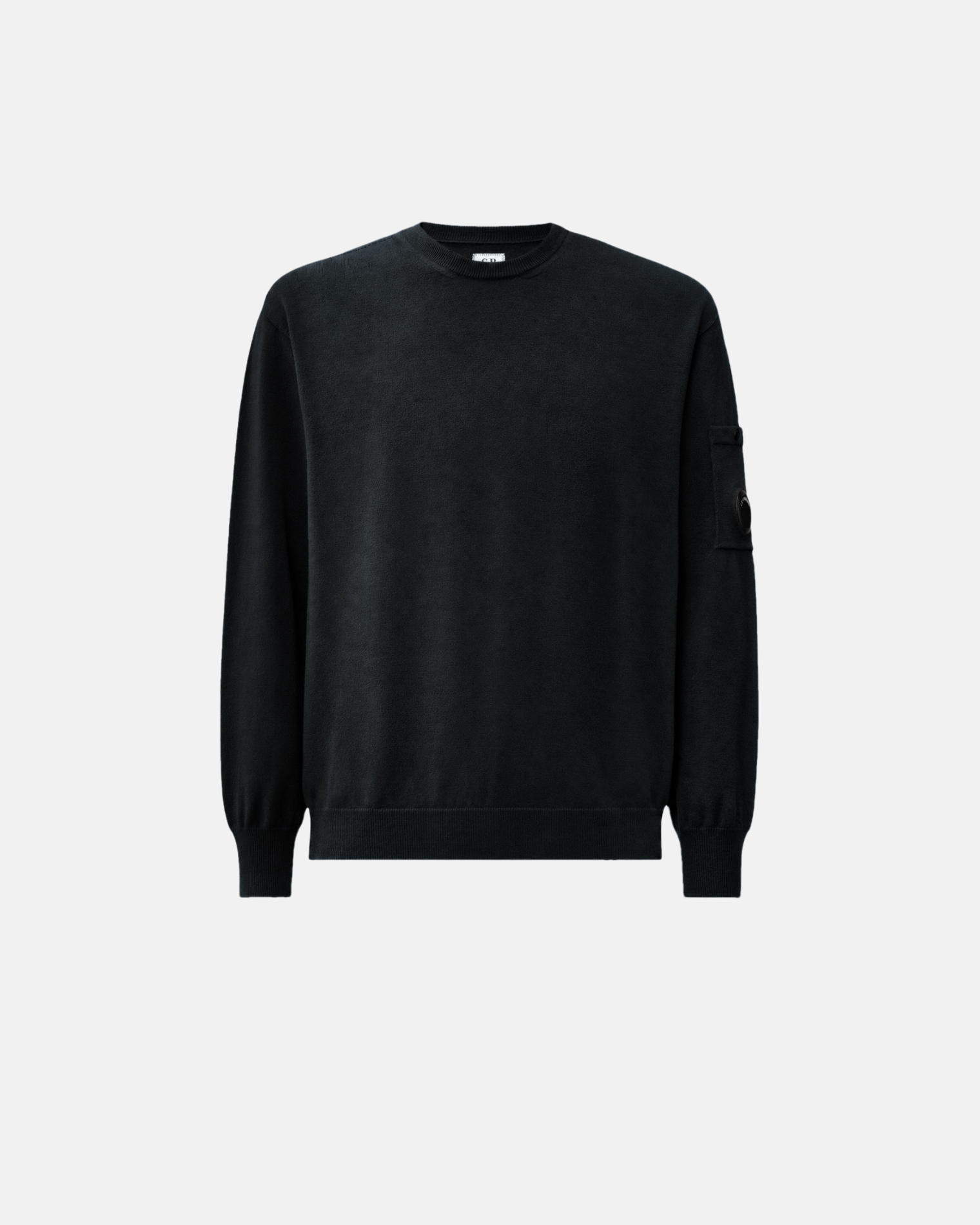 21CMKN074A005528A KNITWEAR-CREW NECK C.P. COMPANY FW26 - BLACK