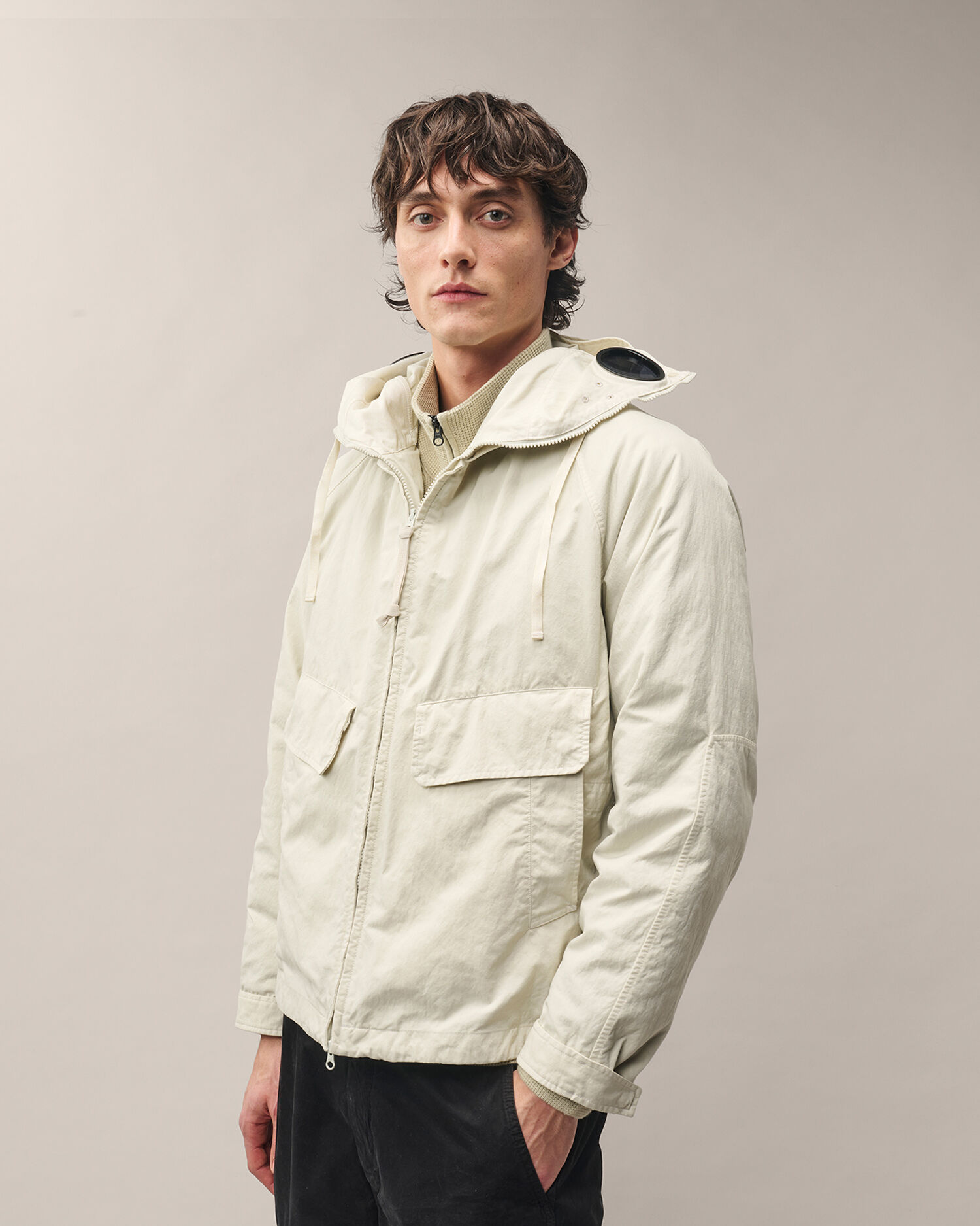 21CMOW078A110305G OUTERWEAR-MEDIUM JACKET C.P. COMPANY FW26 - SILVER BIRCH