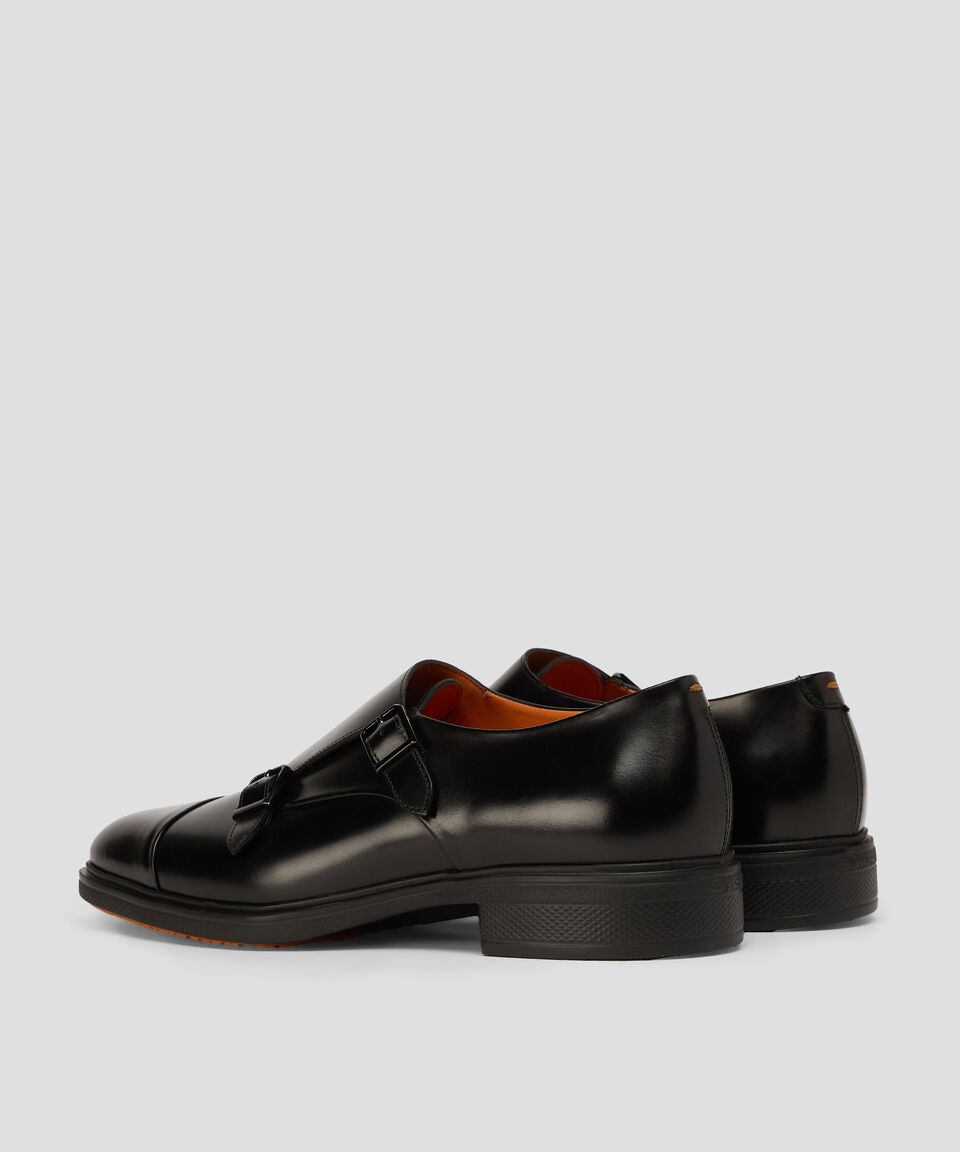MGEO19369NEABPOHN01 EASY-DB-A-POHN01 HERITAGE,DOUBLE MONK SANTONI FW26 - BLACK